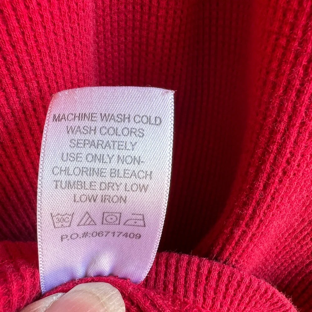Woman Within Ribbed Red Top - Picture 5 of 5